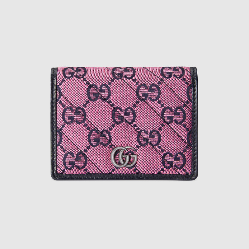 Gucci GG Marmont Card Case Wallet 466492 Purple